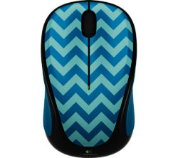 Logitech Play M238 Wireless Optical Mouse - Teal Chevron